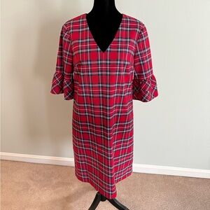 Draper James dress. Holiday plaid. Fully lined.